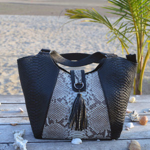 Genuine Snakeskin Tote Bag